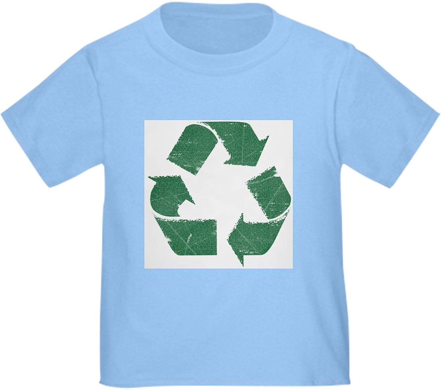 CafePress Vintage Green Recycle Sign Toddler T Shirt Cute Toddler Graphic Tee, 100% Cotton