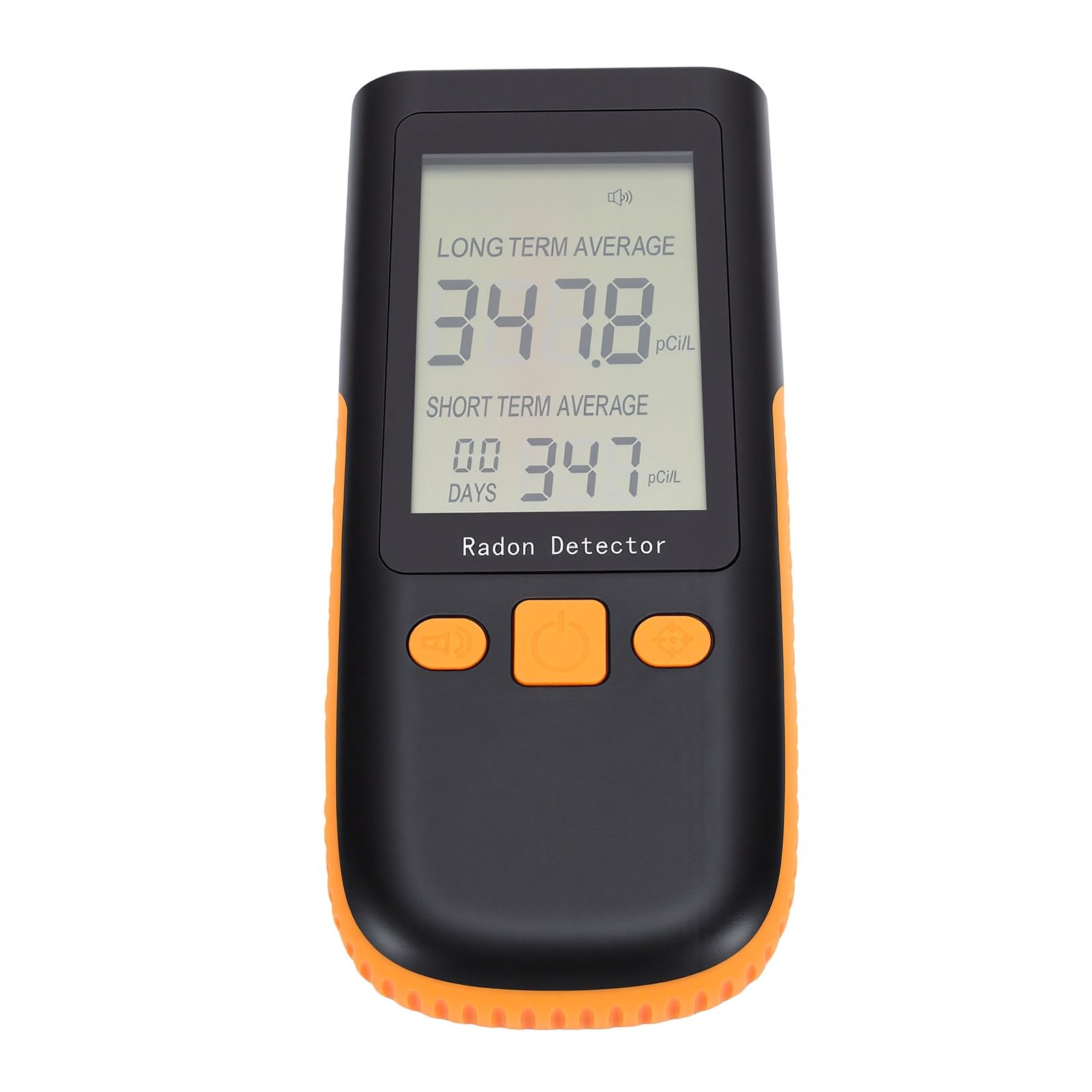 Rilevatore di Radon Portatile da 0-270 PCi/L (da 0 a 9999 Bq/m²) | Monitor con sensore ionico ad alta precisione per l'home office, facile da usare con schermo LCD, aggiornamenti orari in