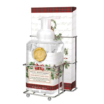 Michel Design Works Foaming Hand Soap & Napkin Set - Holiday Garland