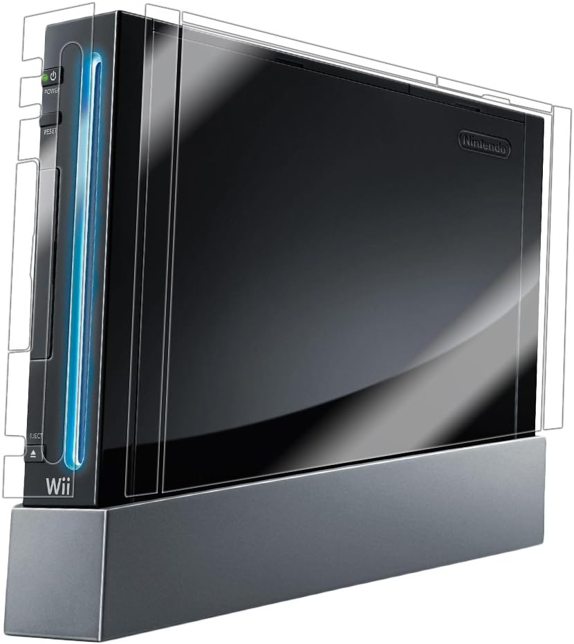 IQShield Full Body Skin Compatible with Nintendo Wii (Nintendo Wii) + LiQuidSkin Clear (Full Coverage) Screen Protector HD and Anti-Bubble TPU Film