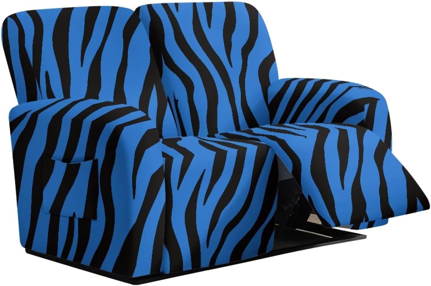Mushroom Double Recliner Covers Washable Reclining Loveseat Covers 2 Seater Animal Scratching Proof Recliner Loveseat Slipcover Leakproof Sofa Cover 6 Pieces