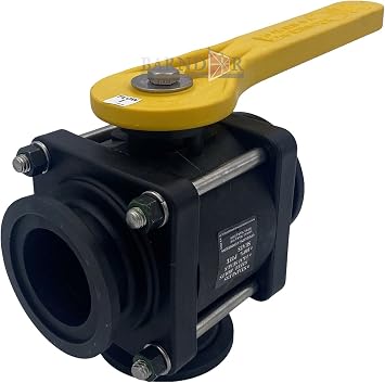 Barndoor Ag Banjo Manifold Valve 2 In, 3 Way Bottom Load Manifold W/Straight Handle, Fkm Seals | Pumps And Plumbing Equipment