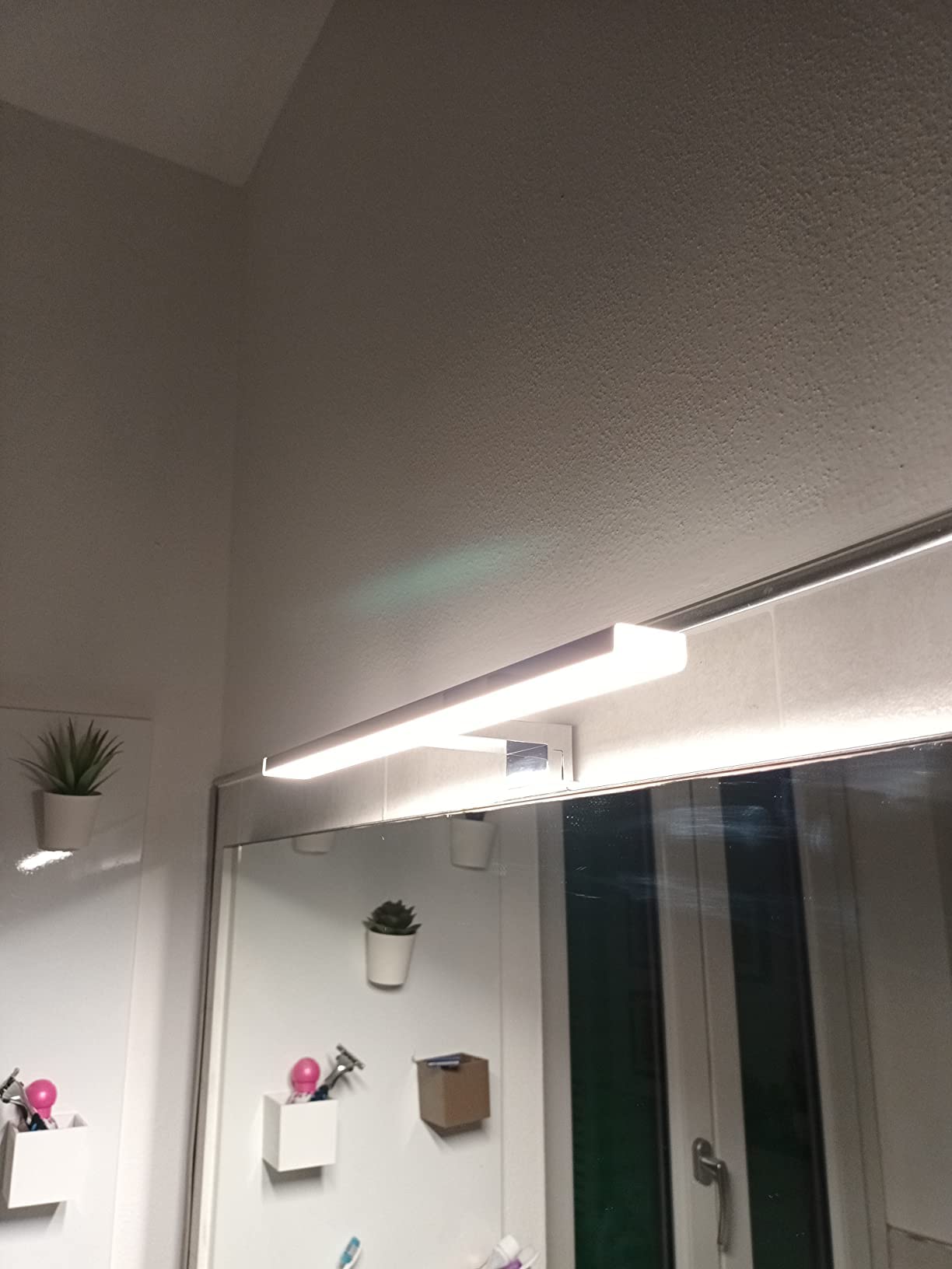 Lámpara LED de Espejo 10W 820LM Lámpara de Baño, Blanco Neutro 4000K Lámpara LED de Pared Luz de Gabinete IP44 230V Luz de Espejo de Baño de 40cm