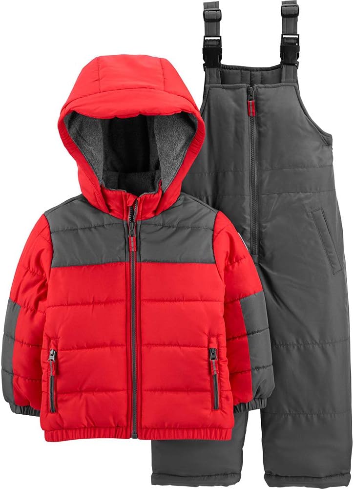 OshKosh B'Gosh Boys' Ski Jacket and Snowbib Snowsuit Set
