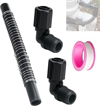 Pool Chlorinator Flexible PVC Tubes R172091 fit for Pentair Rainbow 320 Chlorine/Bromine Feeders, with R172272 Elbow R171097 Tube Support Fitting Compatible with Pentair 322 Feeder