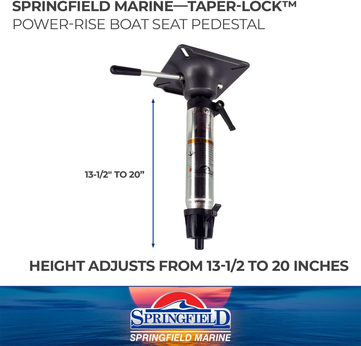 Springfield 1601002-L Locking Power Rise Sit Down Pedestal