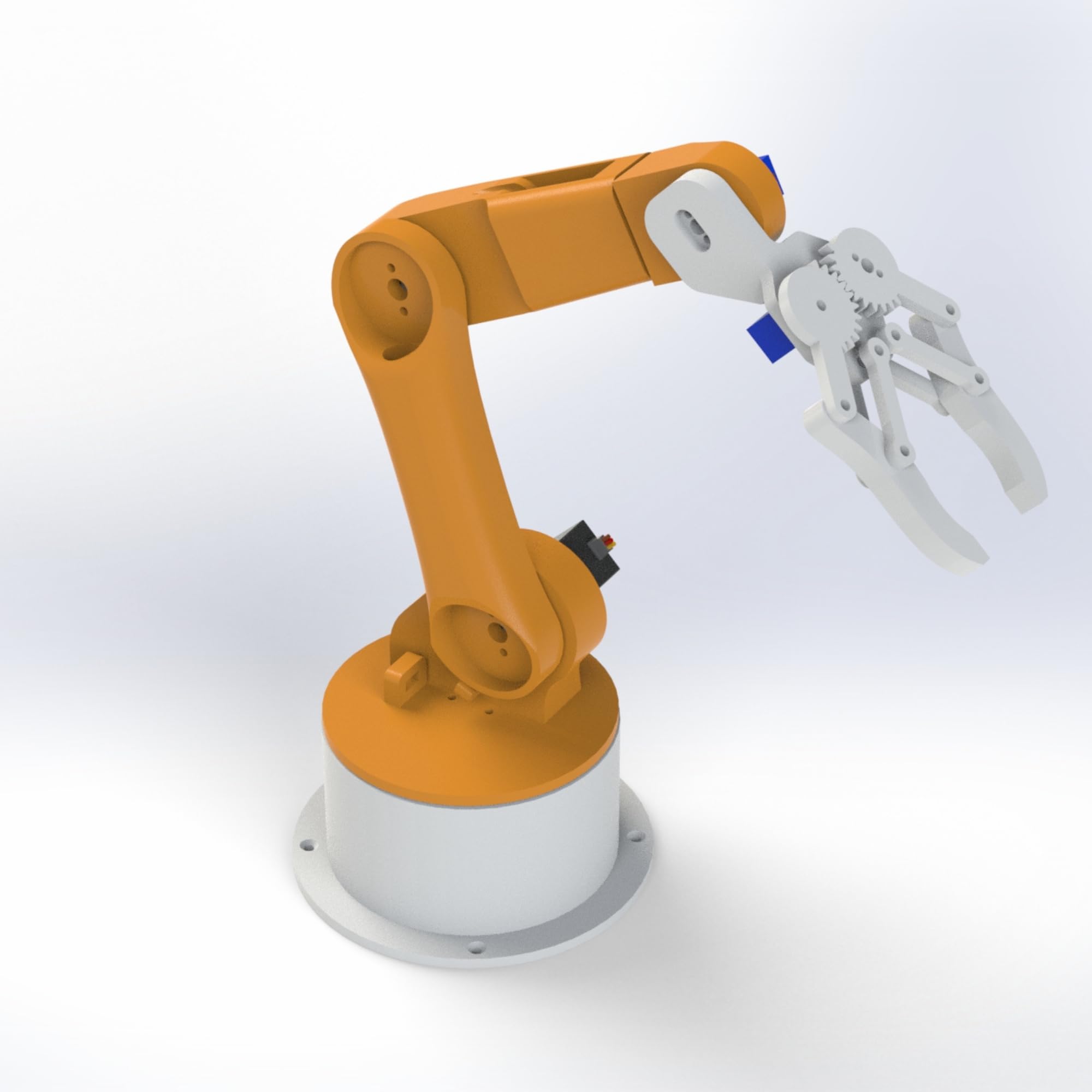 Bench Robotics STEM Robot Arm Smartphone Controlled || Educational DIY Kit (3D Printed Parts) (Industrial Orange)-image-33