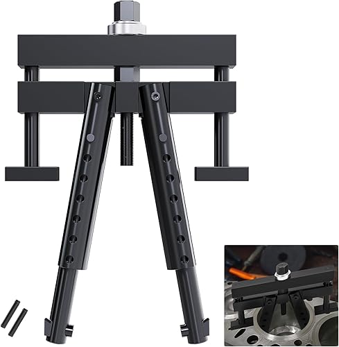 KUAFU Extractor de forro universal compatible con Cummins Caterpillar Volvo Mack, etc. en revestimiento húmedo de 3-78 pulgadas a 6-14 pulgadas,