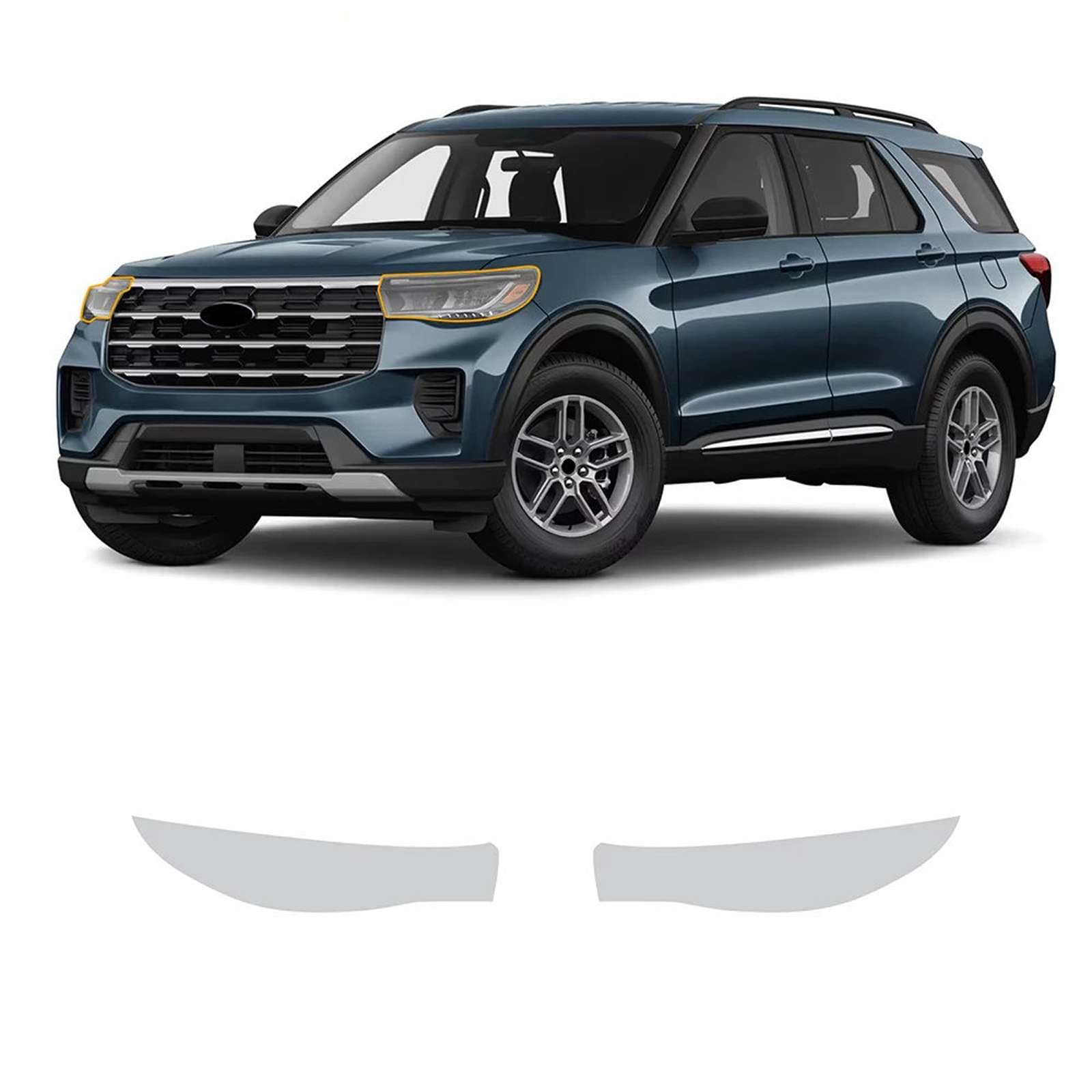 Film protecteur Ford Explorer 2025 pour phare et rétroviseur de luxe