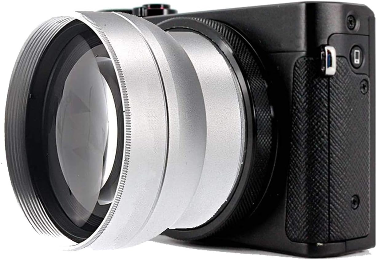 0.5X Wide Angle Lens for Canon PowerShot G5X, G7X Mark II, and G7X Mark III (Includes Lens Adapter & More)
