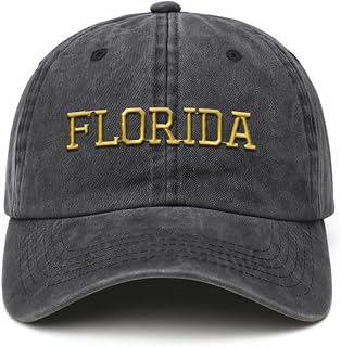 Speedy Pros Soft Baseball Cap Embroidered Florida America Fl FLA. Floridian The Sunshine Cotton