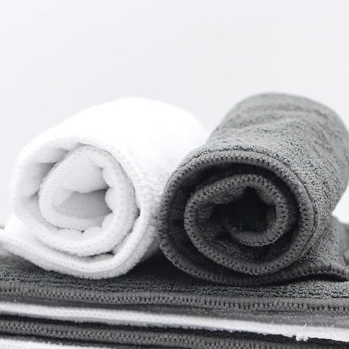 Miniatura 5 de Insertos de microfibra para pañales de tela (10 unidades, inserciones blancas y grises)