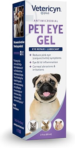 Miniatura 7 de Vetericyn Plus Pet Eye Gel  Ungüento para ojos de perro y gato alternativa para lubricar y aliviar irritaciones y abrasiones oculares, reducir los