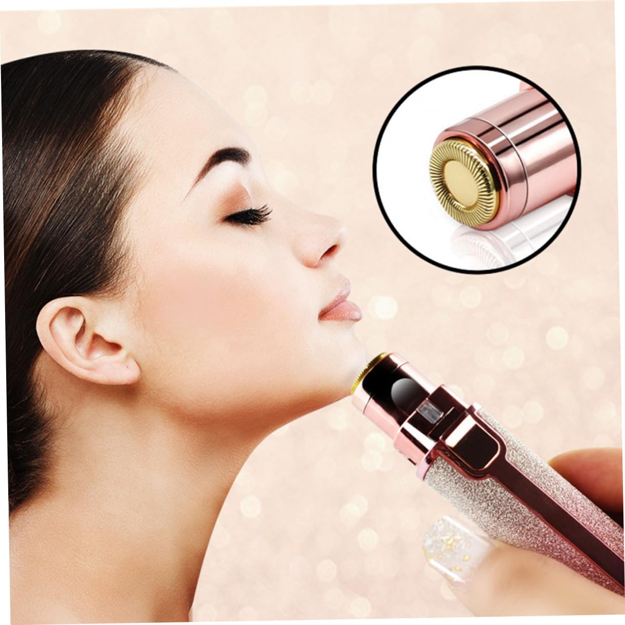 Gatuida Depiladora Cejas Eléctrica Mujer Recargable USB Perfilador Vello Facial y Corporal Ligera y Portátil Diseño Ergonómico