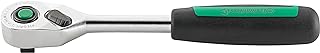 Stahlwille 12111020 QuickRelease Reversible Ratchet No. 435QR N, Fine Tooth, with 80 teeth, Non-slip 2 component handle, Length 194mm, Made in Germany