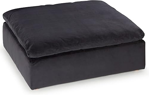 Miniatura 3 de Seatcraft Heavenly - Sofá modular con otomana, sala de estar, terciopelo resistente a las manchas y repelente al agua, forro de plumas de plumón,