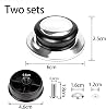 Set of 2 lid handles handle for pan lid universal replacement handle for pot lid lid knob replacement handle for lids for kettles pans and other kitchen utensils