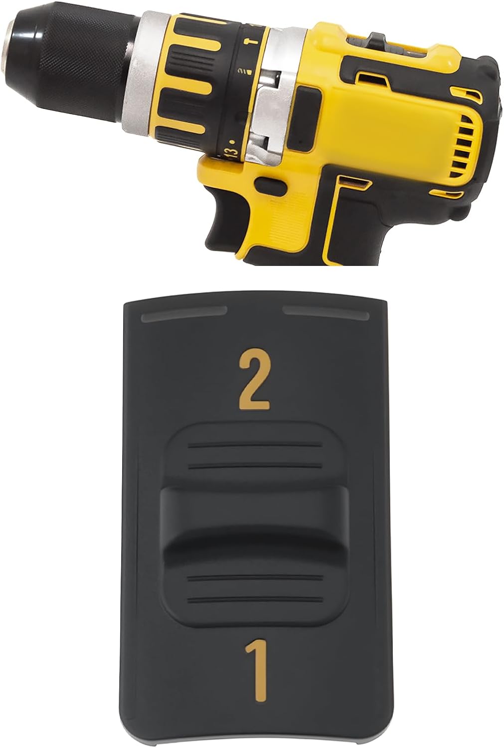 eMagTech Drill Shifter Button Assembly N035051 Switch Compatible with DeWalt DCD795 DCD790 DCD785 DCD737 DCD735 DCD73