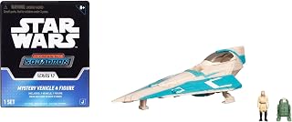 Star Wars™ Micro Galaxy Squadron Qui-Gon Jinn's Jedi Starfighter Mystery Bundle - 3-Inch and 2.5-Inch Vehicles with Accessories (Amazon Exclusive)