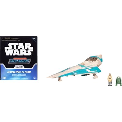 Star Wars™ Micro Galaxy Squadron Qui-Gon Jinn's Jedi Starfighter Mystery Bundle - 3-Inch and 2.5-Inch Vehicles with Accessories (Amazon Exclusive)