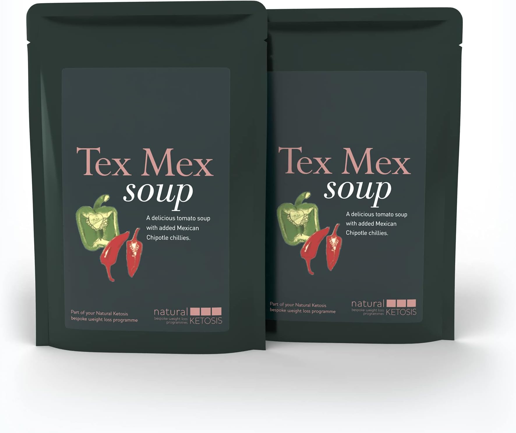 Tex Mex Soup (2-Pack of 250g portions) by Natural & Low Carb Kitchen | Easy Ready-to-Eat Keto Lunch | Gluten Free, Dairy Free, Nut Free, Keto, Low Carb