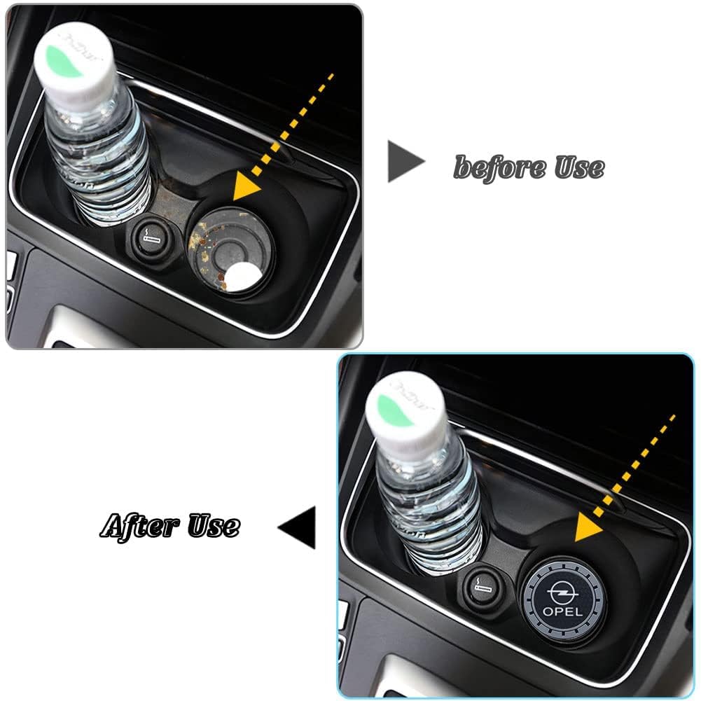 2 Dessous De Verre Silicone Pour Opel Corsa F/Corsa-e (2019-2025) - Antidérapants, Protègent Les Porte-Gobelets