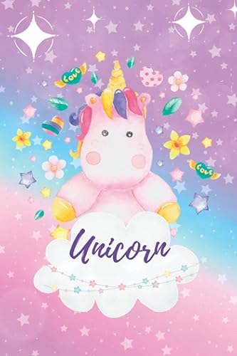 Cuaderno escolar con dibujo de unicornio Unicornio Diario Cuaderno para niñas (Spanish Edition)