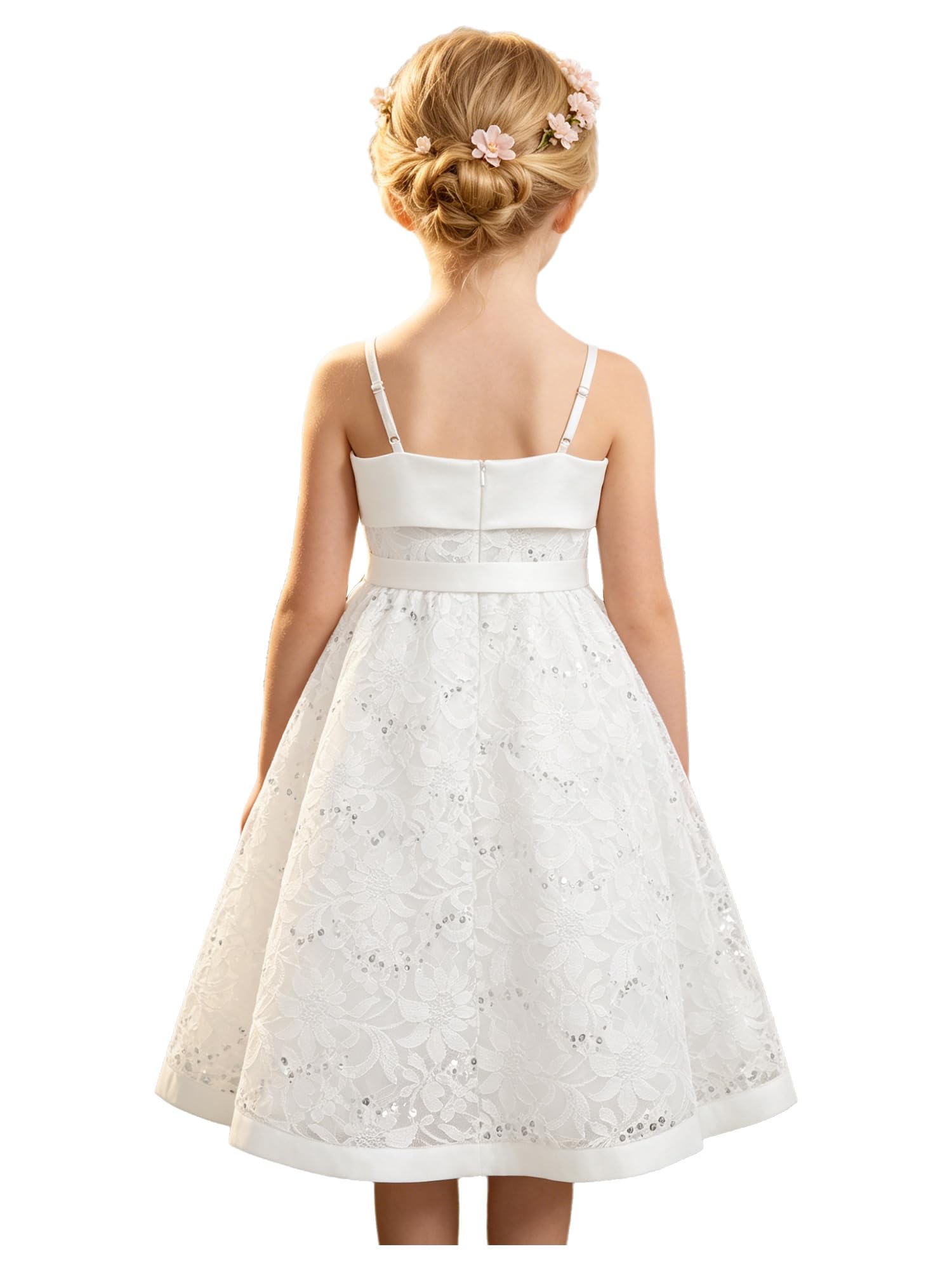 Oyolan Kinder Formelles Kleid Abendkleid Festlich Hochzeitsgast Festkleid