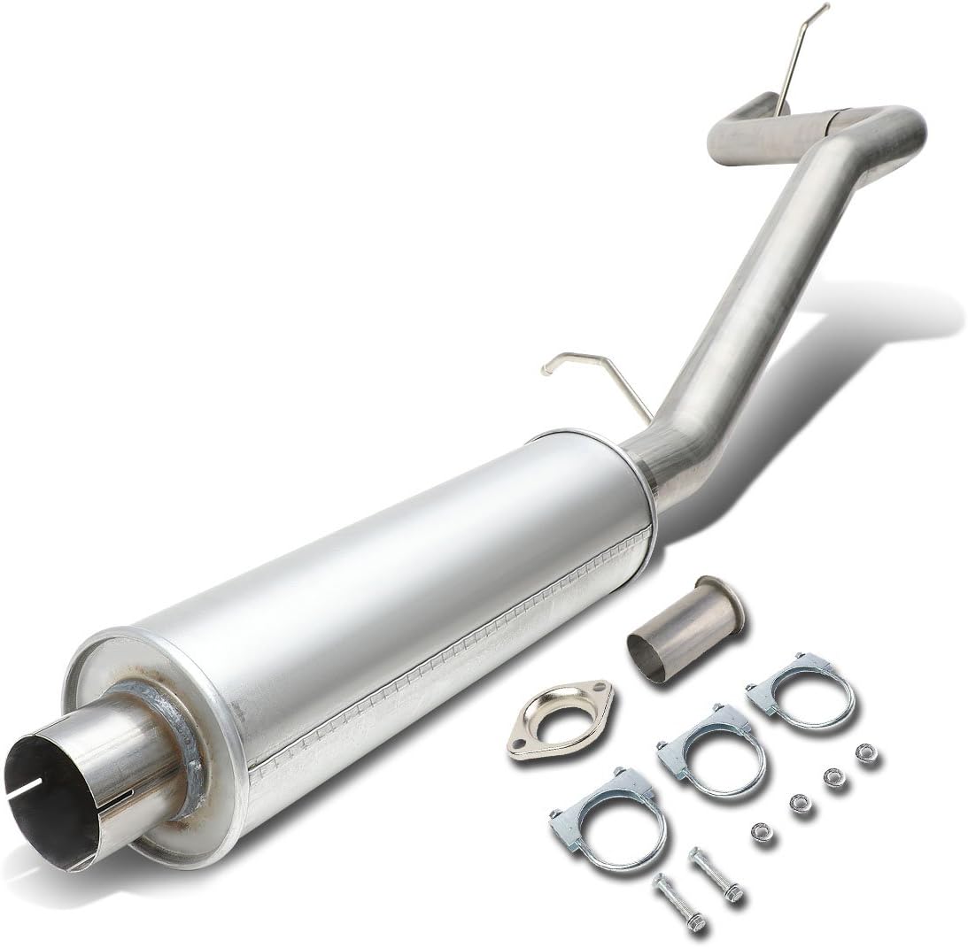 Auto Dynasty 3.15 Inches Round Muffler Tip Catback Exhaust System Compatible with 2005-2010 Jeep Grand Cherokee 4.7L 5.7L, Stainless Steel