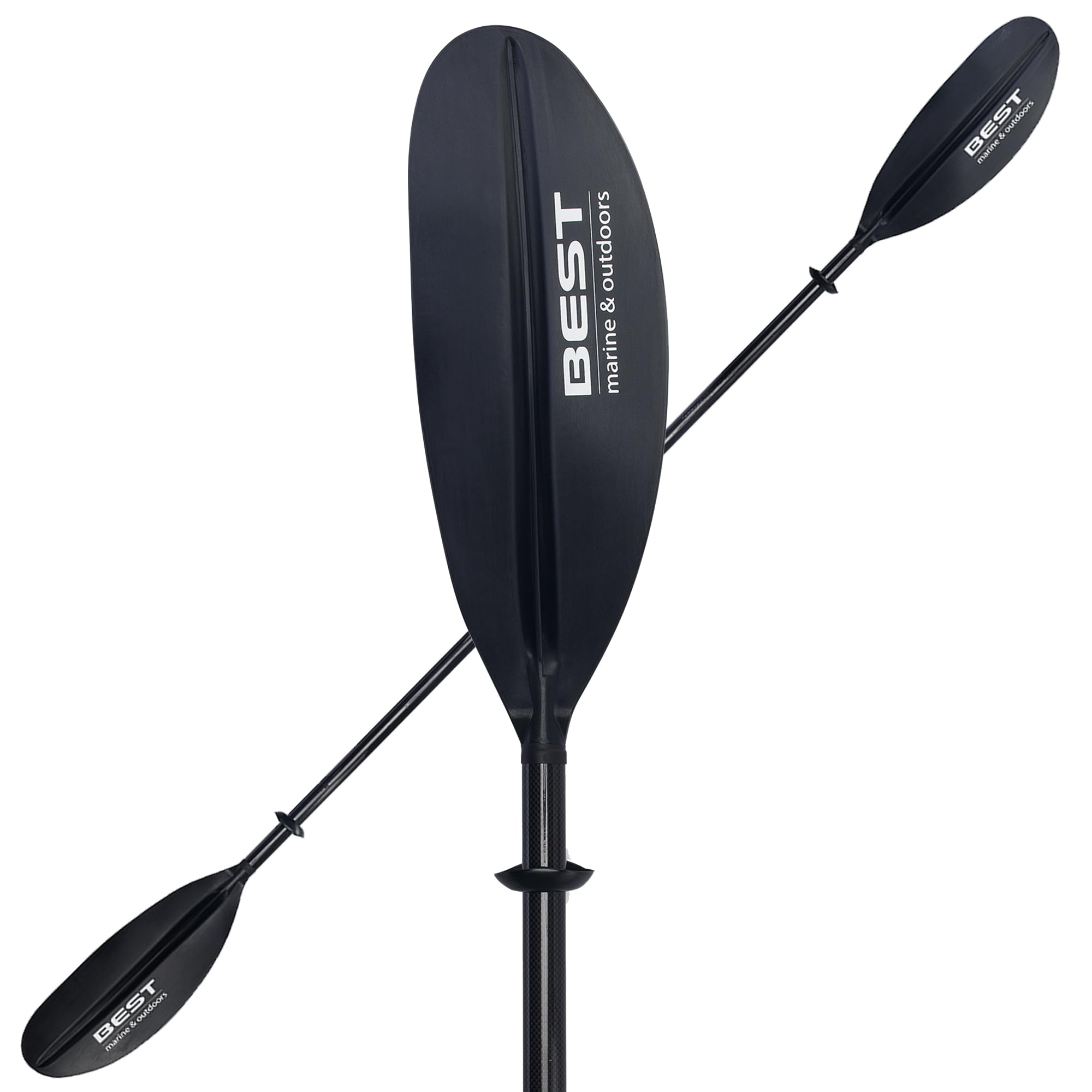 Best Marine and Outdoors Carbon Fibre Kayak Paddle 234cm – Lightweight 33oz, Double Ended Paddle with Feathered Blades – Ideal for Recreational Kayaking — image 1