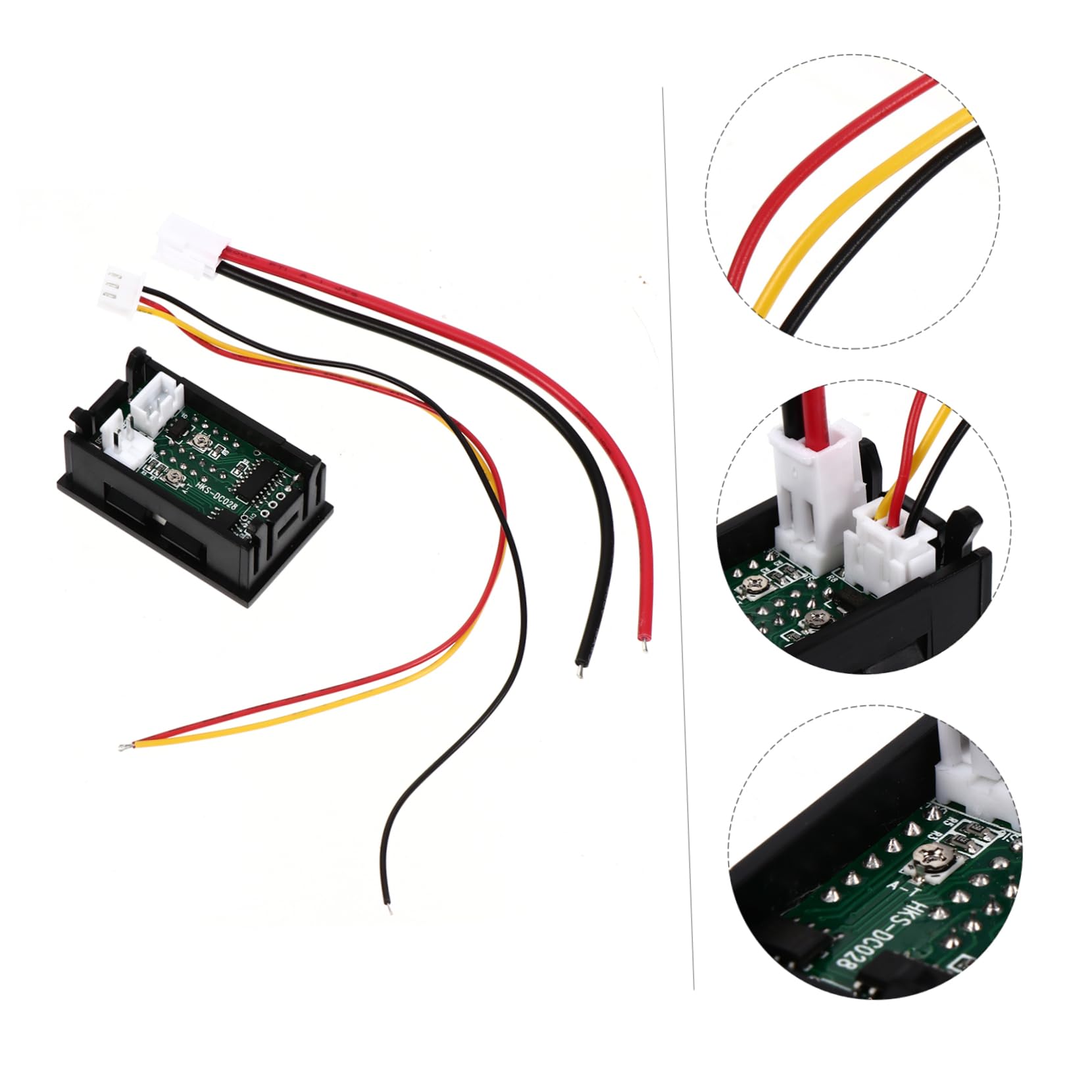 Ciieeo Upgraded in Voltmeter Ammeter Mini Dc Voltage Detector Led Screen for Battery Testing