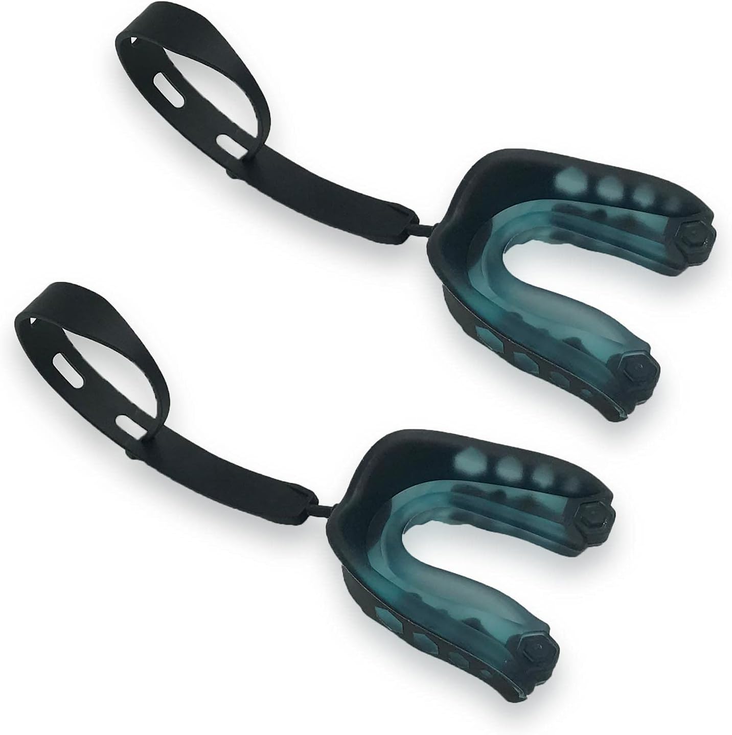 SELECTOP 2 Pack Sports Mouth Guard for Adults, Soft Mouthguard with Strap for Boxing, Basketball, Lacrosse, Football, MMA, Martial Arts, Hockey and All Contact Sports, 2 Black : Sports & Outdoors