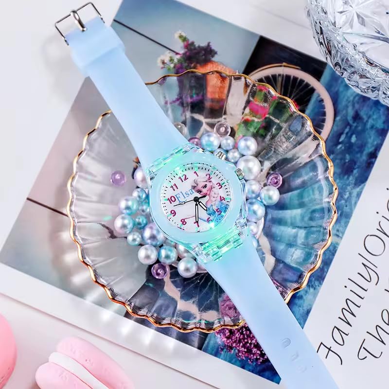 Image of 9 in 1 Mermaid rakhi Gift Combo Set For Girls Kids cute stylish Gift box Stationery Set Age 6-8 Years 10-12 Year I Diary, Stickers, pen, pencil case, badge, Eraser, watch& colors
