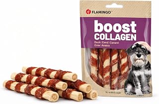Snack per cani - Bastoncini per cani - Flamingo Boost Bastoncino con anatra e...
