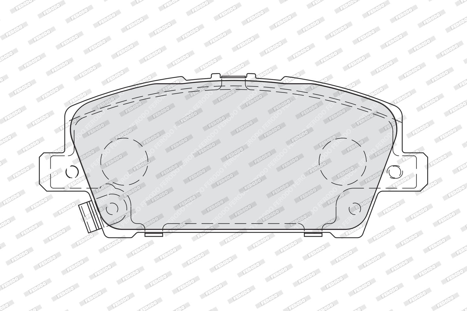 FERODO Plaquettes de freins Avant avec indicateur d'usure Épaisseur 17,6mm avec accessoires FDB1859 Compatible avec HONDA CIVIC VIII Hatchback FN, FK CIVIC VIII A trois volumes FD, FA