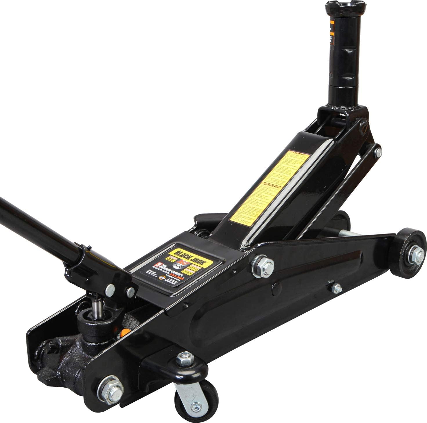 Torin A94117B BlackJack Hydraulic Trolley Service/Floor Jack with Extra Saddle (Fits: SUVs and Extended Height Trucks): 3 Ton (6,000 lb) Capacity, Black