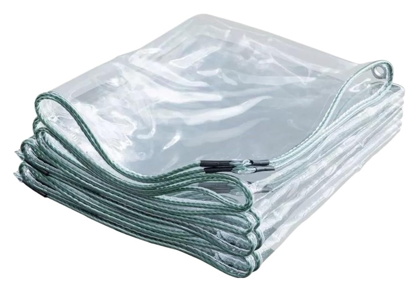 Heavy Duty Waterproof Cover Tarp, Transparent PVC Tarpaulin Rainproof Garden Balcony Greenhouse Cover Multiple Sizes(2x2m)