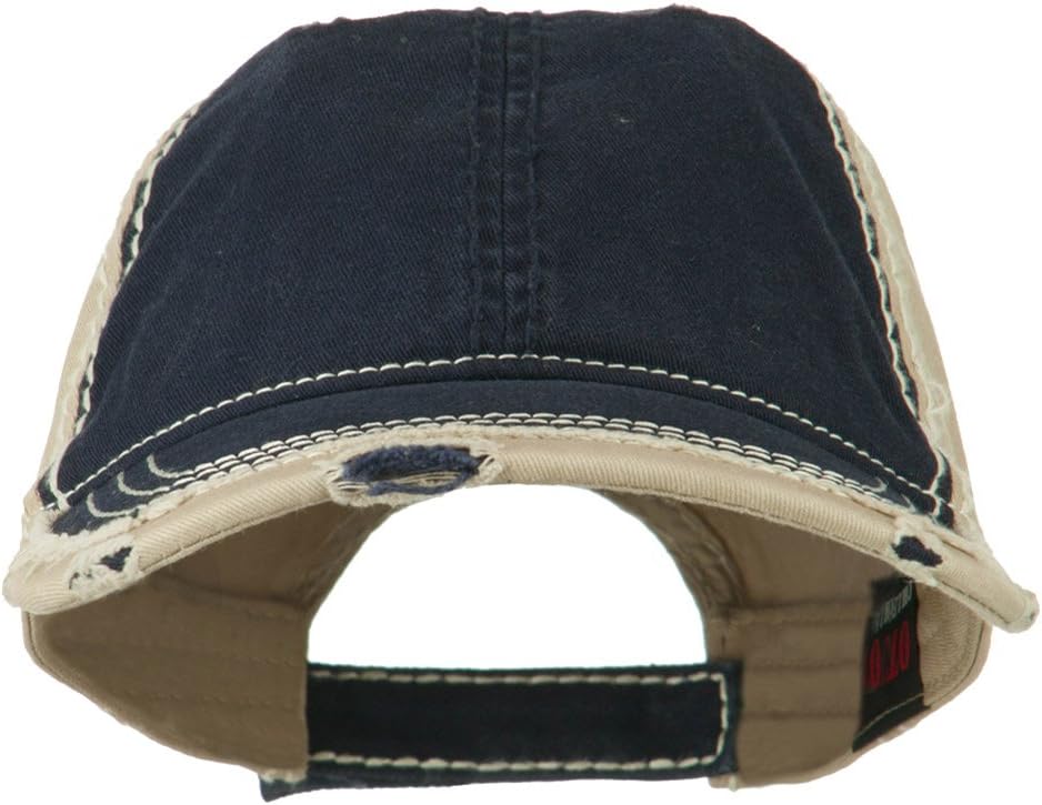 Otto Caps Vintage Washed Cotton Twill Frayed Bill Cap