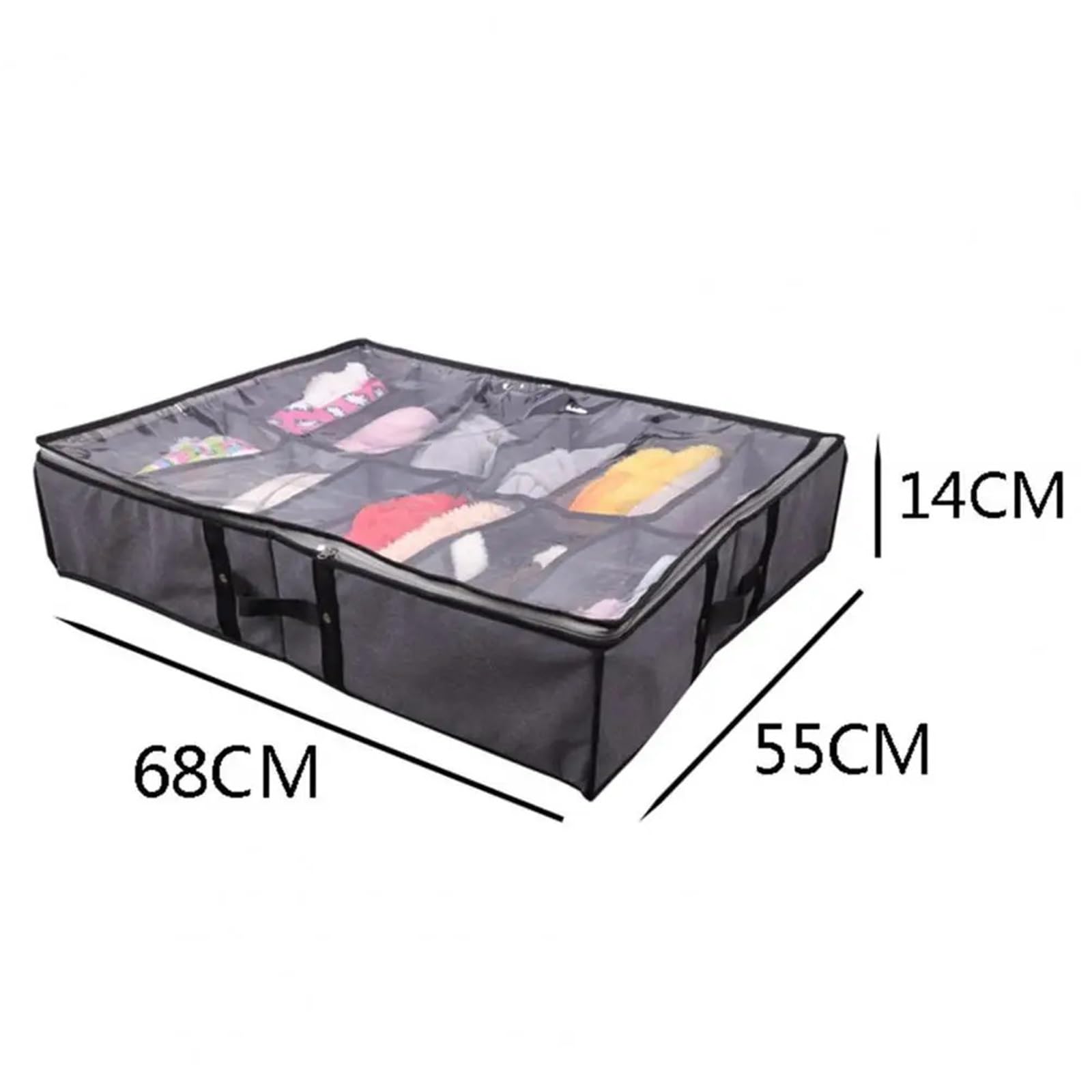 Organizzatore Di Scarpe Sotto Il Letto Scatola contenitore for scarpe pieghevoli con cerniera liscia sotto il letto Organizer for scarpe for scarpe da ginnastica Per Risparmiare Spazio