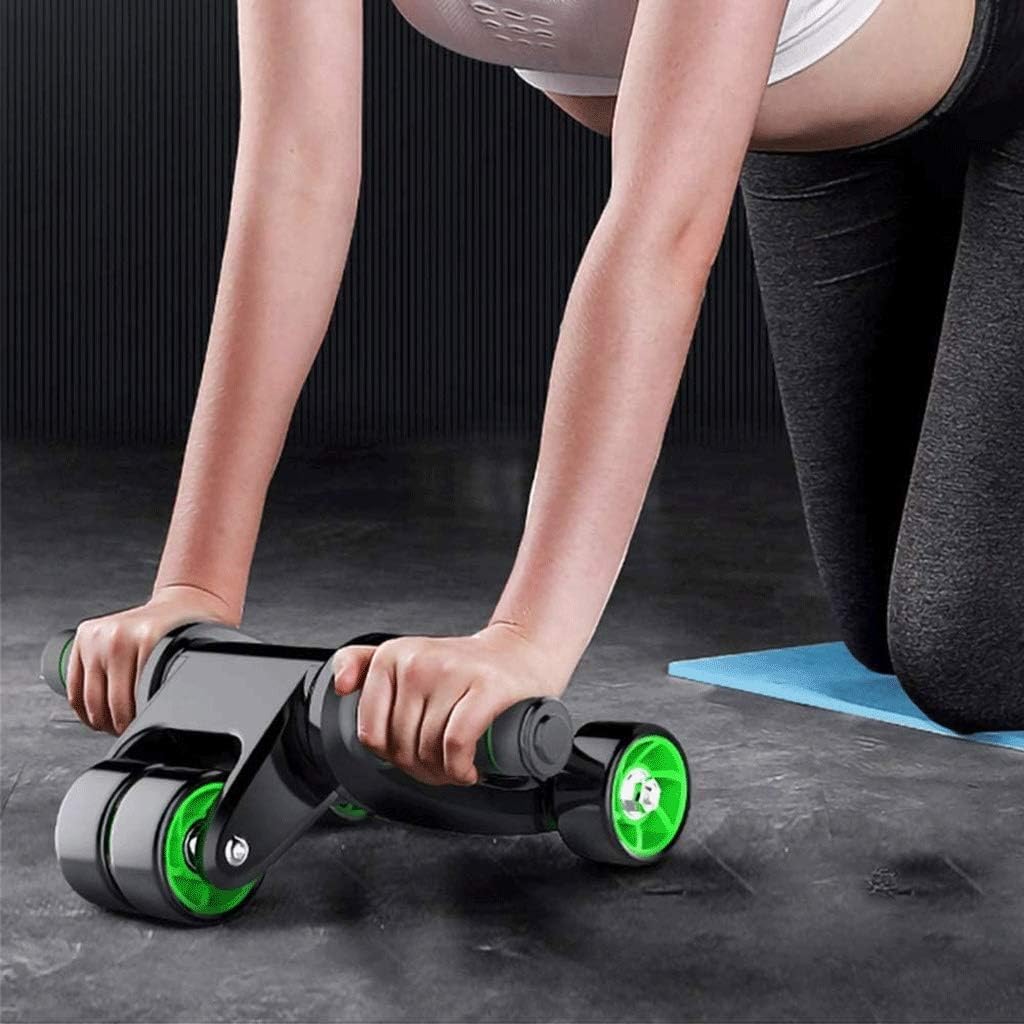 Old iron brand four-wheeled abdominal wheel muscle fitness equipment beginner sports thin waist vest line unisex