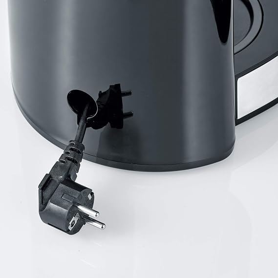 SEVERIN KA 4847 Filter Coffee Machine Stainless Steel Thermal Jug Up to 8 Cups Drip Stop Swivel Filter Automatic Shut-Off Quiet Brewing Type 1000 W Black Silver Stainless Steel