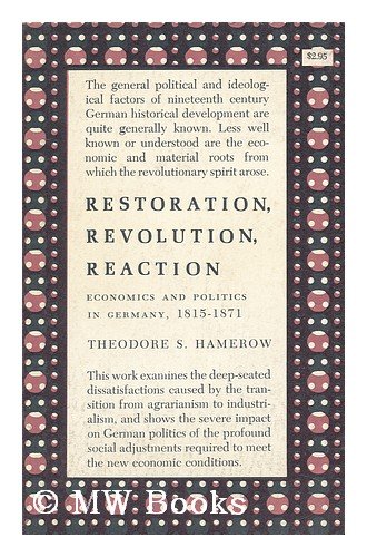 Restoration, Revolution, Reaction; Economics an... [German] B0027OJI8C Book Cover