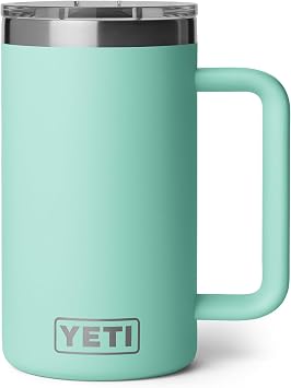 YETI Rambler 24 oz Ceramic Lined Stackable Mug, Seafoam