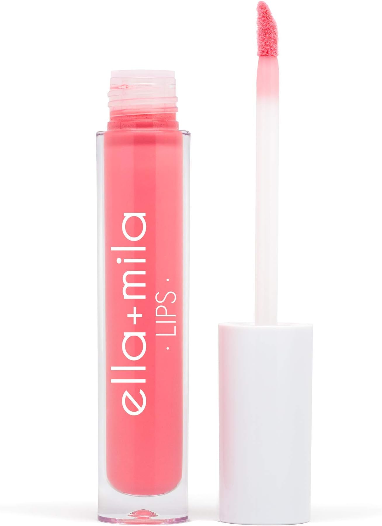 ella+mila Stripped Glossy Liquid Lipstick - Moisturizing Lip Gloss with Vitamin E - Long Lasting Tinted Lip Gloss - Ultra-Lightweight Nude Lip Gloss For Women - Cruelty-Free Vegan Lipgloss (4ml)