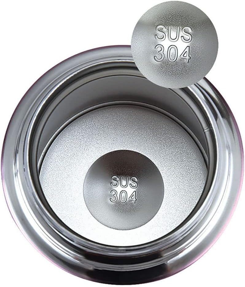 Cylindrical Seal Bowls Crisper Case Food Savers Cases Bento Boxes Insulated Lunch Boxes 304 Stainless Steel Food Storage Container Preservation Box Thermo Jug (1000ml, Rose)