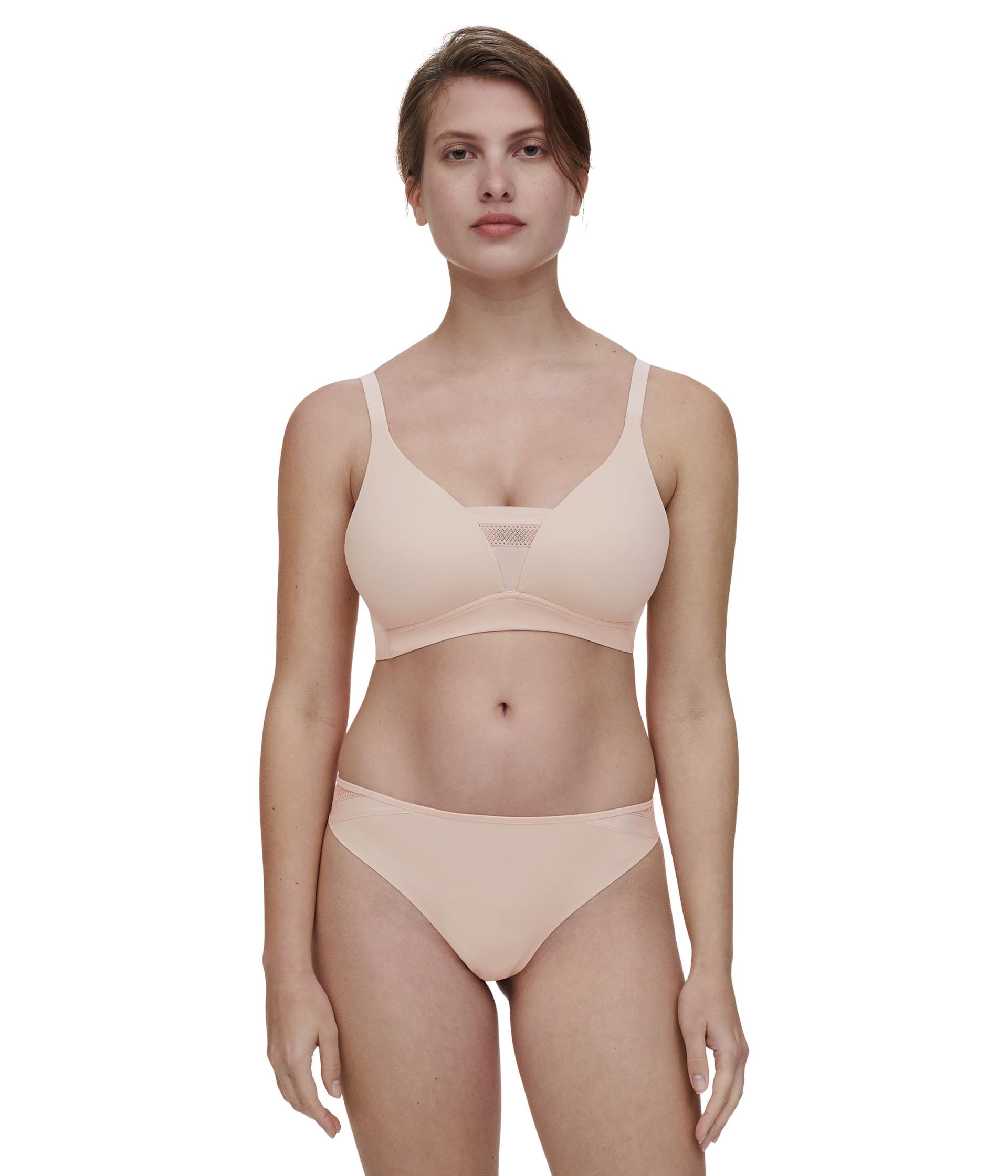 Chantelle Women's Easy Bliss Wireless T-Shirt Bra, Nude Blush, 32B
