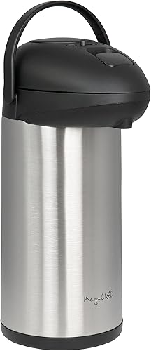 Miniatura 5 de MegaChef 5 litros de acero inoxidable vacío cuerpo bomba tapa aire olla