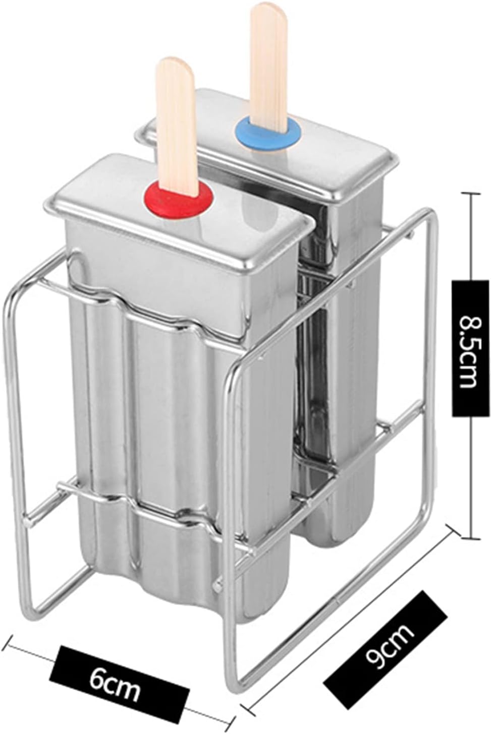 Stainless Steel Popsicle Molds DIY Ice Lolly Mould Ice Cream Stick Holder Maker Rack Kitchen Supplies