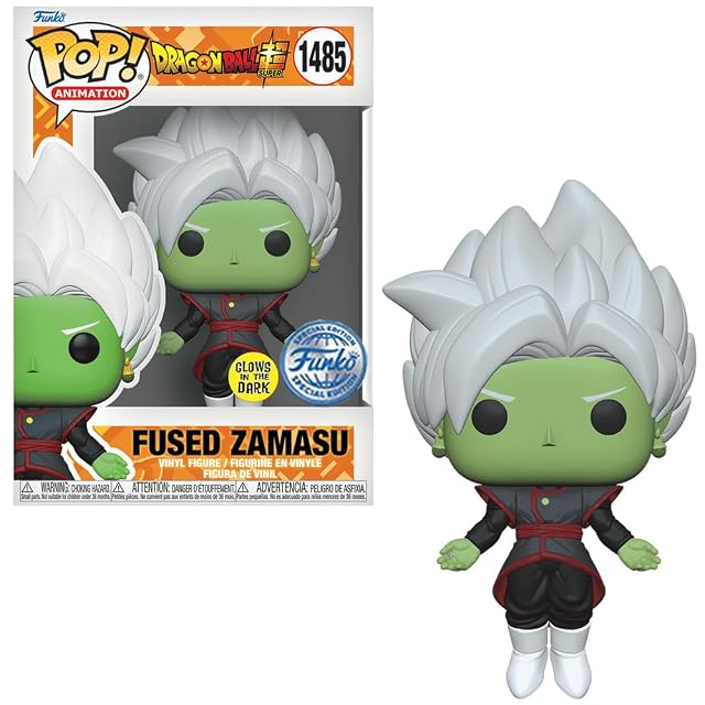 Foto 2 de 3 de Funko Pop! Dragonball Super Fused Zamasu (Glows in The Dark) Figura de Vinilo #1485 Edición Especial…
