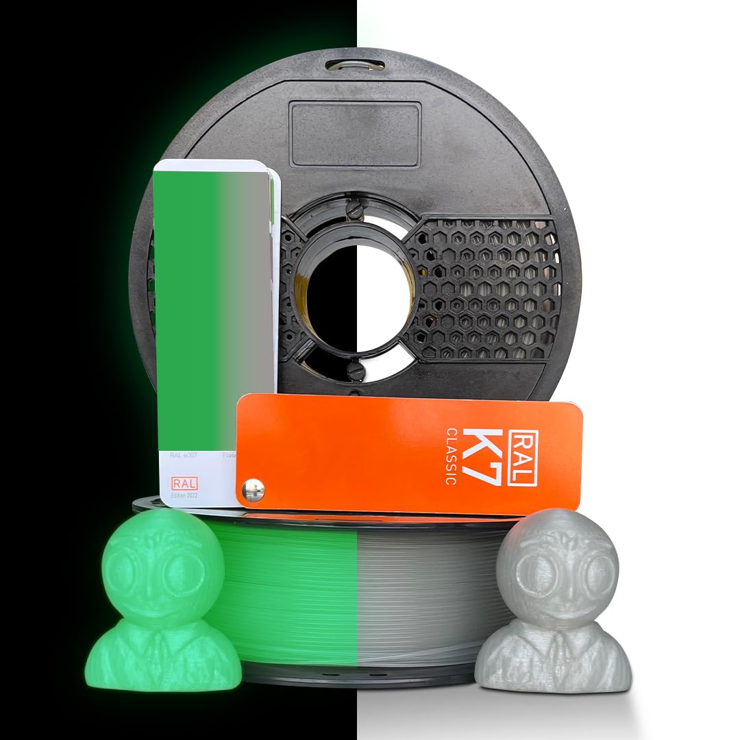 NFIL3D1.6KG HS PLA+ Glow in The Dark Green - 3D Printer Filament | Filaments for 3D Printer| 1.75mm| Accuracy - +/- 0.015mm |1000g 3D Filament, 250g Spool & 350g Packaging Weight(Total Weight 1.6KG)-picture-31